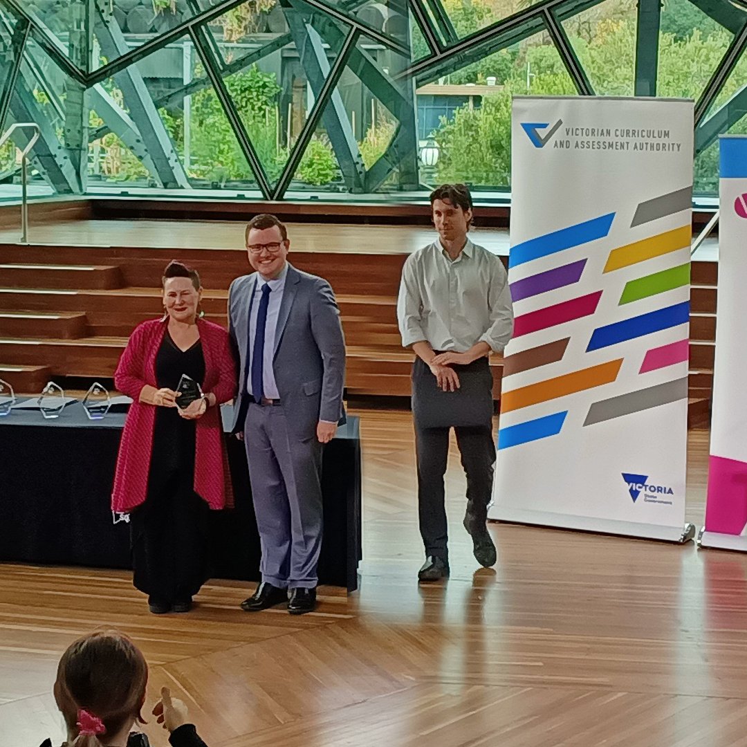 InnerNorthLLEN's tweet photo. Congrats to #VCAL teachers, Louise Speirs-Bridge, Wurun Senior Campus & Alex Tsenalidis, @NCATeducation who was awarded a VCAL Teacher Achievement Award
The awards recognise teachers' innovative and exceptional efforts within the VCAL program.
Well done to you both!
@DETVic https://t.co/WPP56Eo2Pu