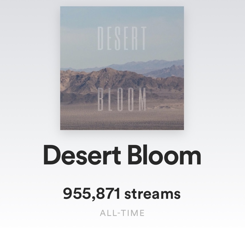 EQLightsBand's tweet photo. Let's keep this thing moving! Almost 1 Million streams on Spotify for "Desert Bloom" and people keep buying it on iTunes! We want number 1! https://t.co/ireMBLVZqW
