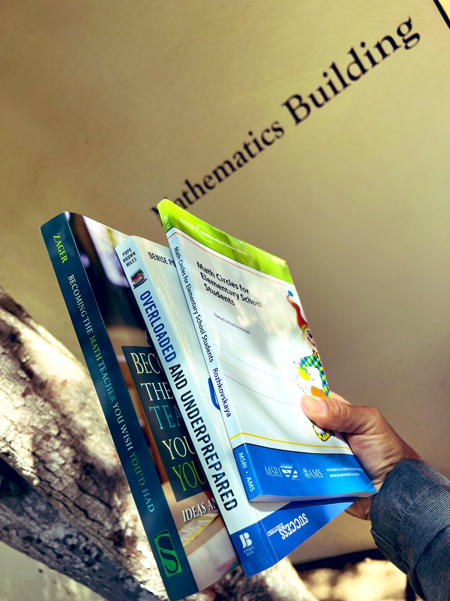 DocSTEM's tweet image. Gotta ❤️ it when you have a parent conference with your child’s math department head @AnnaleeSalcedo. Then she stops and asks what I do for work. I share. Then she says u would ❤️ these 📚s. Thx!#MathNerdsActivate #sharelearning #PLCommunity #educatorscollaborate @cateschool