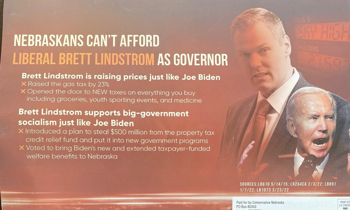 Not a Biden fan but we must have done something right if they are attacking the $500 million for Public Schools Lindstrom fought for. #lindstromforgov