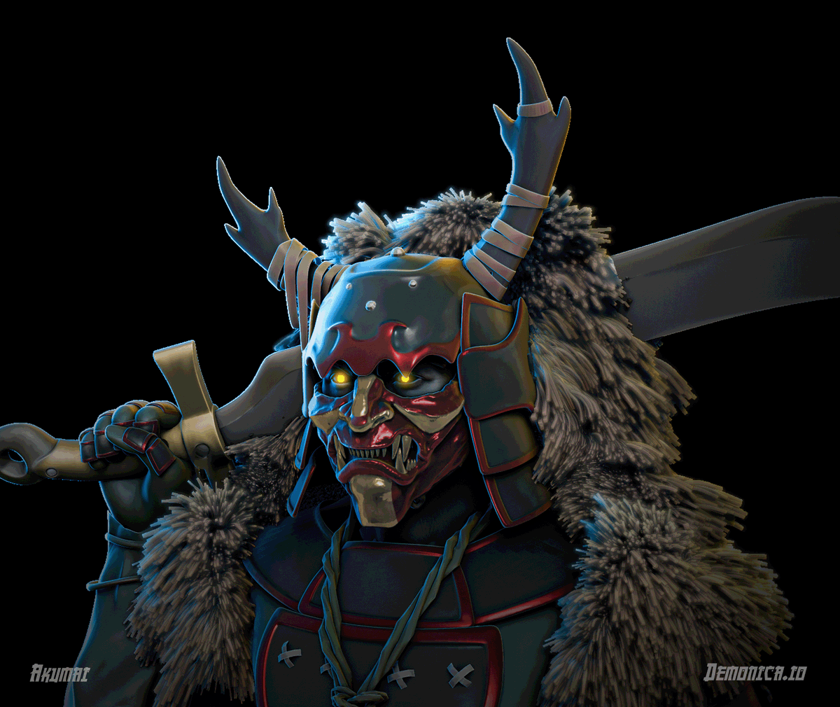 DemonicaNFT's tweet photo. One look into his eyes and your fate is sealed... 👹

Any interaction will be considered for whitelist (must be following) https://t.co/S38otKZgWX
