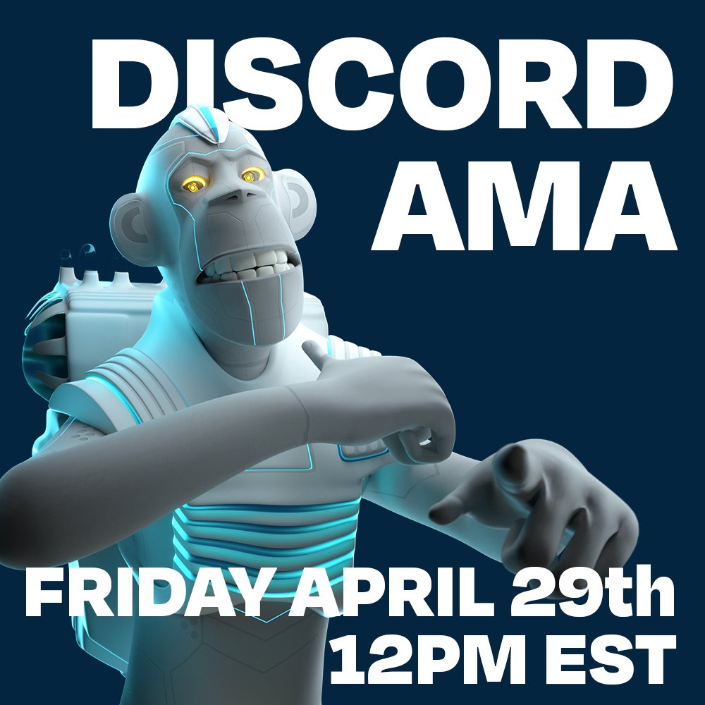 Join our Discord AMA today 12PM EST to talk about the MEKA APE GAME PROTOTYPE with the DEVELOPERS!
discord.gg/JqCxzEWnVc
#mekaapeclub #nft #mac #nftcommunity #gaming