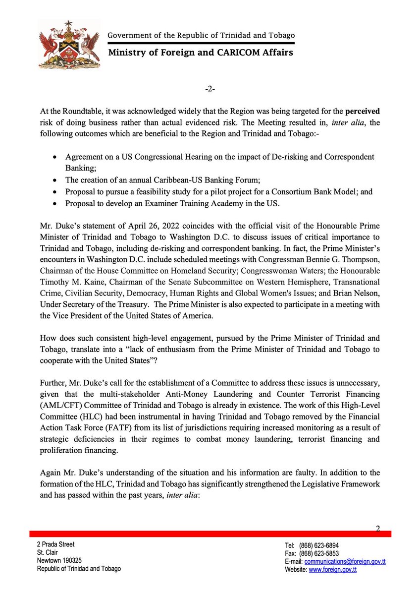tttliveonline's tweet photo. Government refutes erroneous and libellous statements by Watson Duke https://t.co/Al0WJWJvbr