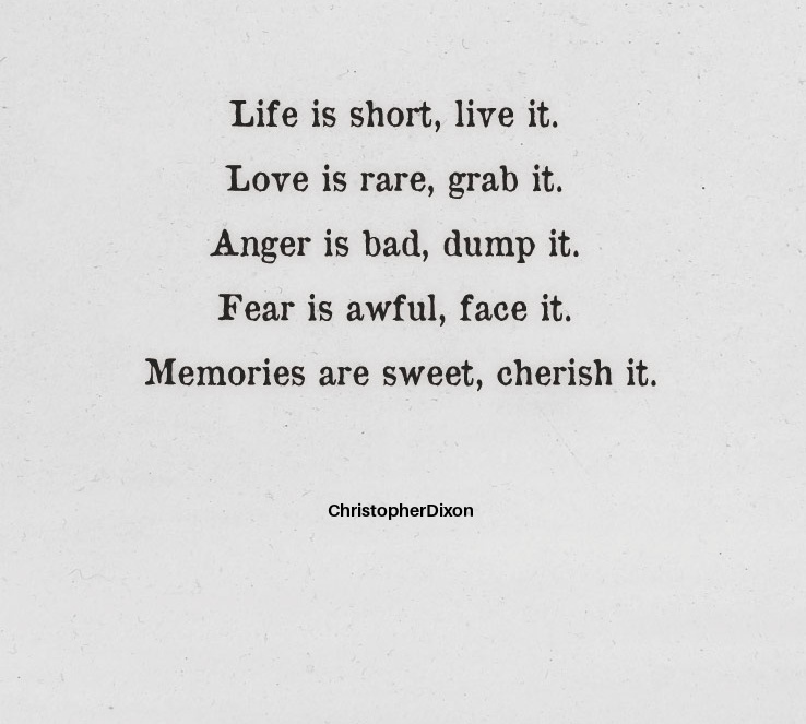 DixonCCD's tweet image. Instead of ducking and running, make sure you're living life head on. #JustOneLife