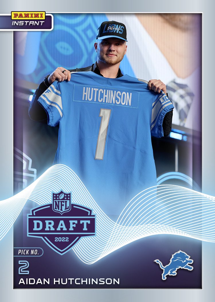 Aidan Hutchinson (@aidanhutch97) on Twitter photo I've been scratching and clawing for this moment all my life. Ready and excited to take the next step with the <a href="/Lions/">Detroit Lions</a>! #OnePride 🙌
Check out my new #PaniniInstant card here qr.paniniamerica.net/276g6_app
#WhoDoYouCollect #RatedRookie #NFLDraft I've been scratching and clawing for this moment all my life. Ready and excited to take the next step with the <a href="/Lions/">Detroit Lions</a>! #OnePride 🙌
Check out my new #PaniniInstant card here qr.paniniamerica.net/276g6_app
#WhoDoYouCollect #RatedRookie #NFLDraft