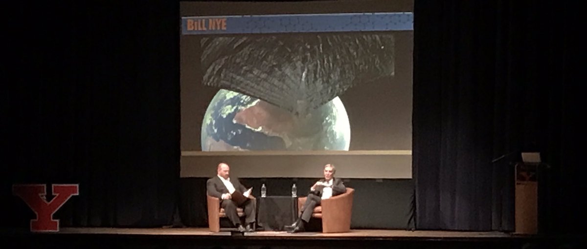 “Be a world leader, not a world whiner” <a href="/BillNye/">Bill Nye</a> <a href="/YSU_STEM/">Youngstown State University College of STEM</a> #inspiration