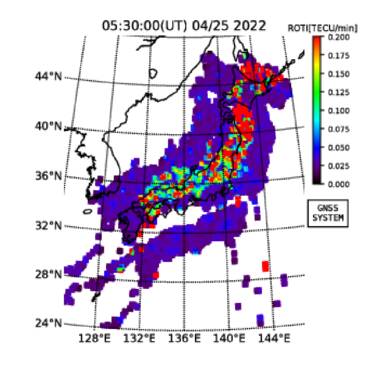 Atorasu02's tweet photo. 地震予測注意情報
　報告が遅れました。4/24にTEC値に異常反応がありました。よって以下の通りの注意情報を発表します。
・規模　M5.0〜M6.5±0.3
・注意エリア　日本国内
・注意期間　5/4まで
・発生確率　中程度
既に8日が経過してますが基準を満たす対象地震が未だに発生していない為、注意して下さ https://t.co/HhuULtVvsn