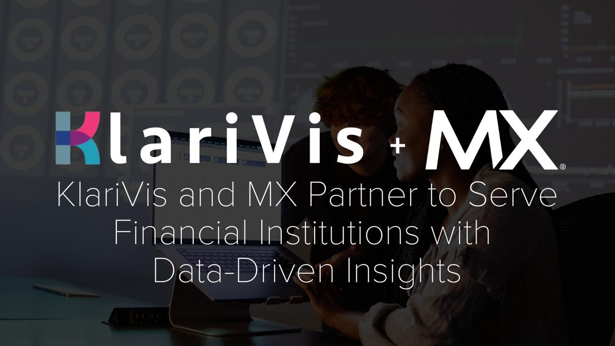 mX's tweet photo. Today we announced our partnership w/ @klarivis to empower financial institutions with new data-driven capabilities. The @KlariVis user-friendly analytics platform together with #MXdata will help FI's build a stronger, more modern #datainfrastructure.
🔗➡️https://t.co/xovORUnrpe https://t.co/7CArPmYUIt