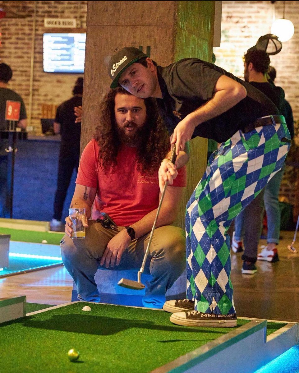 ostreetminigolf's tweet photo. #tbt to the first 2022 @liberteegrounds Masters Tournament! Congrats to Joey and Aaron on making the top 10.
#ostreetminigolf #minigolf #miniaturegolf #holeinone #holeymoley #masters #golfstagram #golf #liberteegrounds #philadelphia #craftbear #hyperlocal https://t.co/oMgXsskkHr