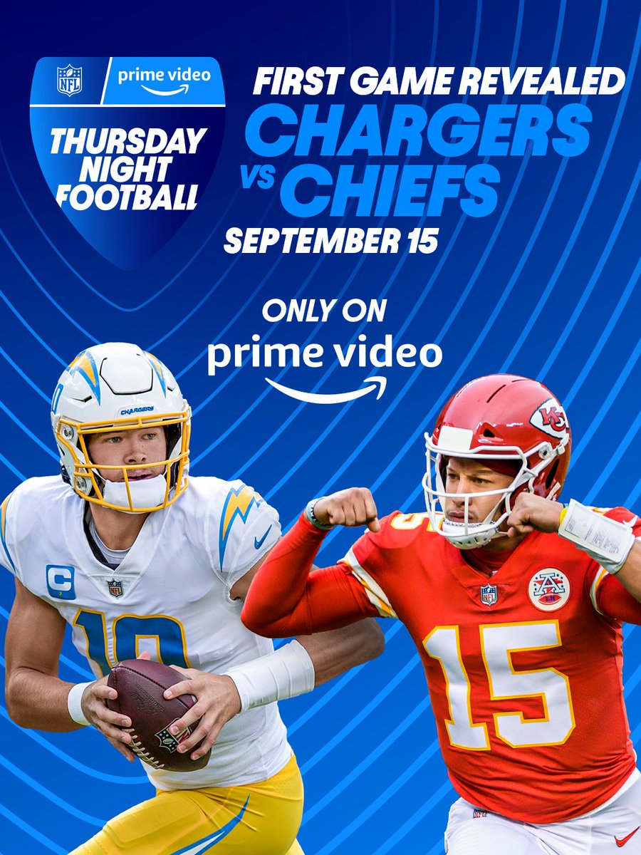 NFL on Prime Video on X: 'JUST ANNOUNCED! Our first matchup