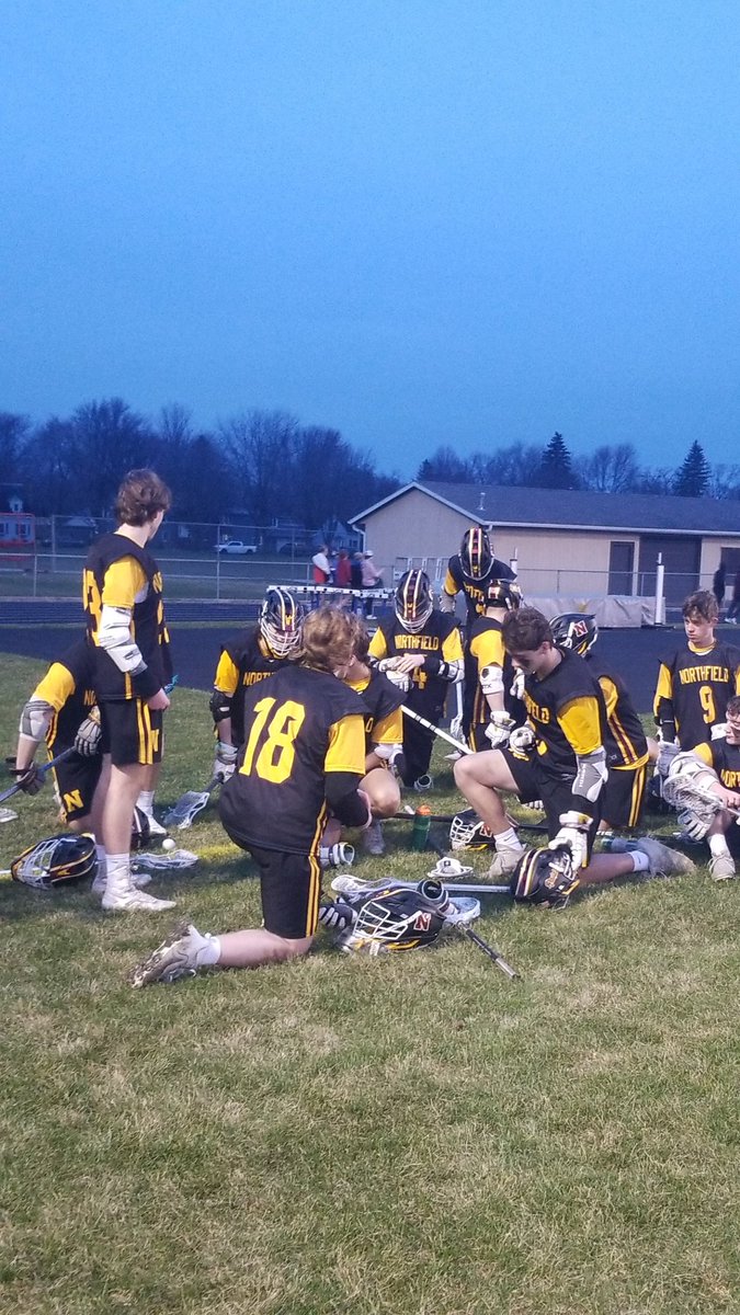 Grudge match in Owatonna but Raiders lead 8-4 at the half! 
Let's go!!!!!