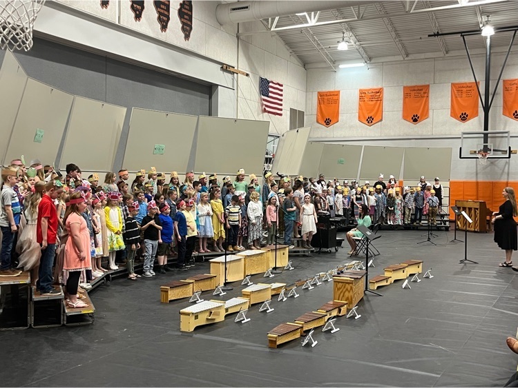 K-5 music concert tonight at WMS!  Wonderful job by all!