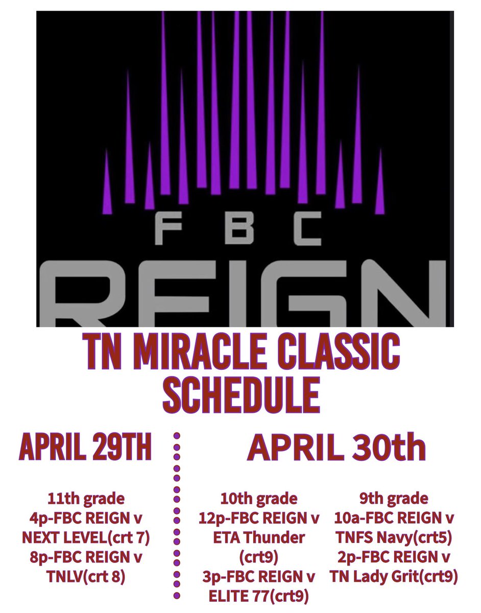 Come check us out this weekend in Knoxville! Live event for D2, D3, and NAIA! #makeitreign #mobties