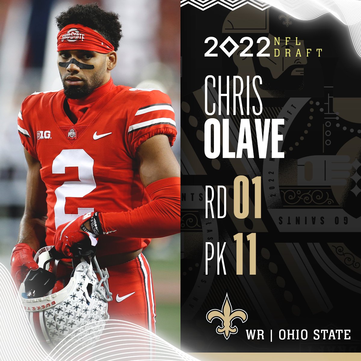 chris olave draft pick