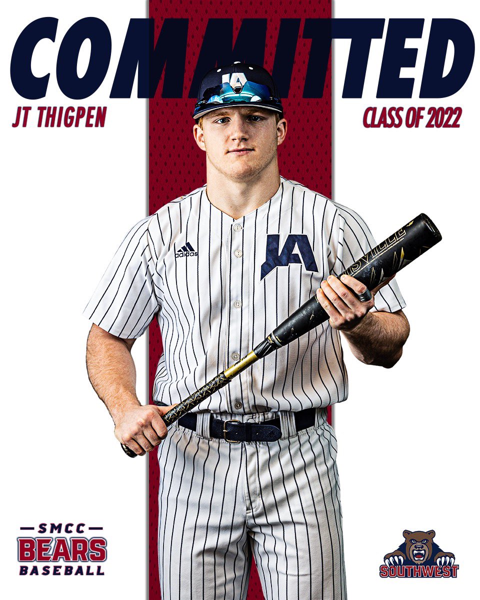 JARaiderSports's tweet photo. Congratulations to JT Thigpen for committing to @SMCC_BB to continue his academic and baseball career. 

#WeAreJA 
#BearDown 
#ForeverARaider https://t.co/y4zBkeIa27