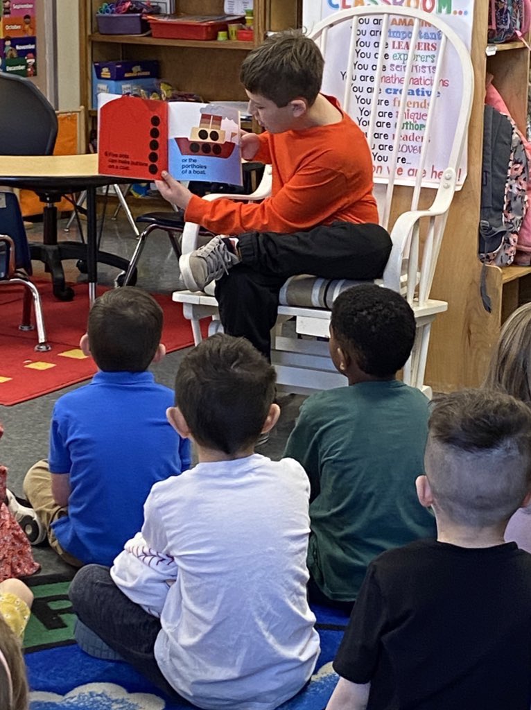 MrsDonovan5's tweet photo. #TakeYourChildToWorkDay Thankful for our MOMS helpers Samantha and Nicholas @DianaEVining and my son Joseph for the book reads/drawing tutorials. Fun to turn back the hands of time &amp; have them in Kinder one more time💕@melandyk @JOlsyn1109 @MountOliveTSD https://t.co/1KtS3UicGm