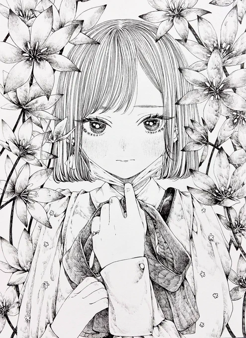 🌷🌼🌹🌸 #今月描いた絵を晒そう 