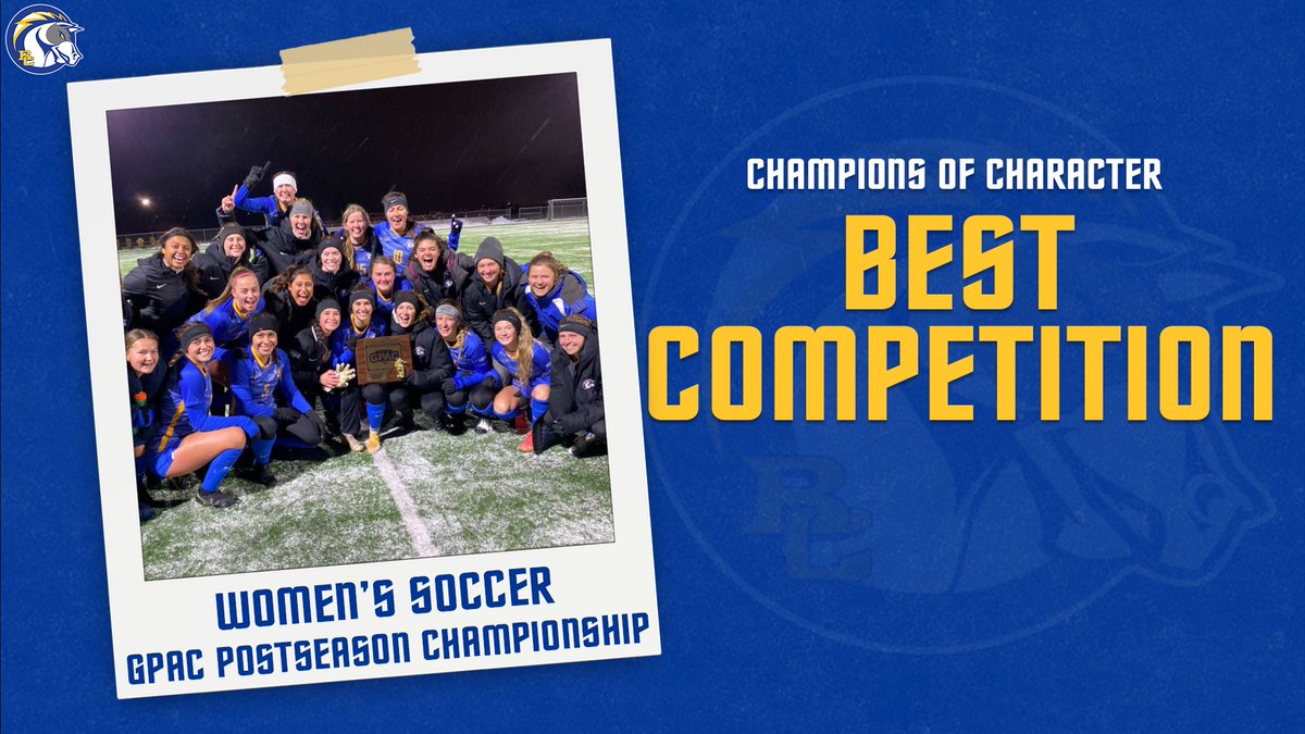 bcuchargers's tweet photo. The Briar Cliff women’s soccer team won their first GPAC Postseason Championship on one of the coldest nights of the season. Taylor Alkire scored the game-winning goal in overtime to defeat #22 Jamestown. BC women’s soccer had the best competition!
 
#BriarCliffCOC #BattleOn https://t.co/NN4oNfi6cv