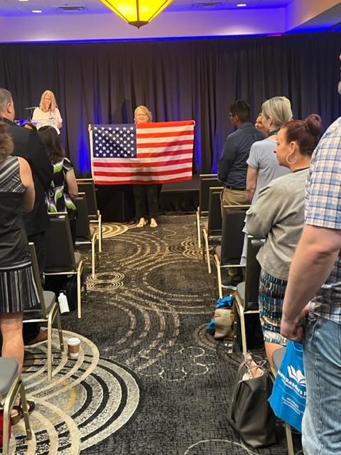 MPAEA's tweet photo. Photos from day 1 of the #MPAEA annual conference including the Opening Flag Ceremony. #adultedu #AALL https://t.co/YxWwOb26mO