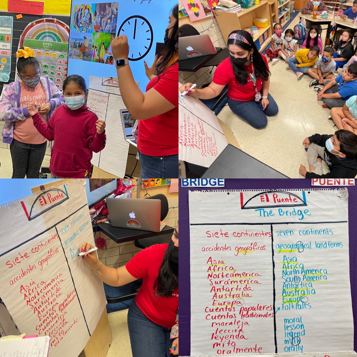 MiriamOrtizz07's tweet photo. Ms. @cristina_9951 students meeting the goal of bilingualism & biliteracy during the end of the unit bridge! Impressive to see ALL Ss making cross-linguistic connections using their metalinguistic repertoire❣️@AndrewsECP_AISD #ThisIsHowWeDL @AISDMultilingue #SomosAISD #DLRocks https://t.co/5eIJ04tx03