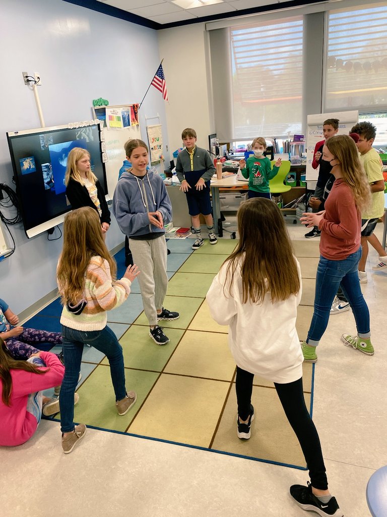 On Monday our class welcomed a new student 🥰 and 3 days later she is already leading our Morning Meeting activities! Love our classroom community! <a href="/DiscoveryAPS/">Discovery APS</a> <a href="/responsiveclass/">Responsive Classroom</a>