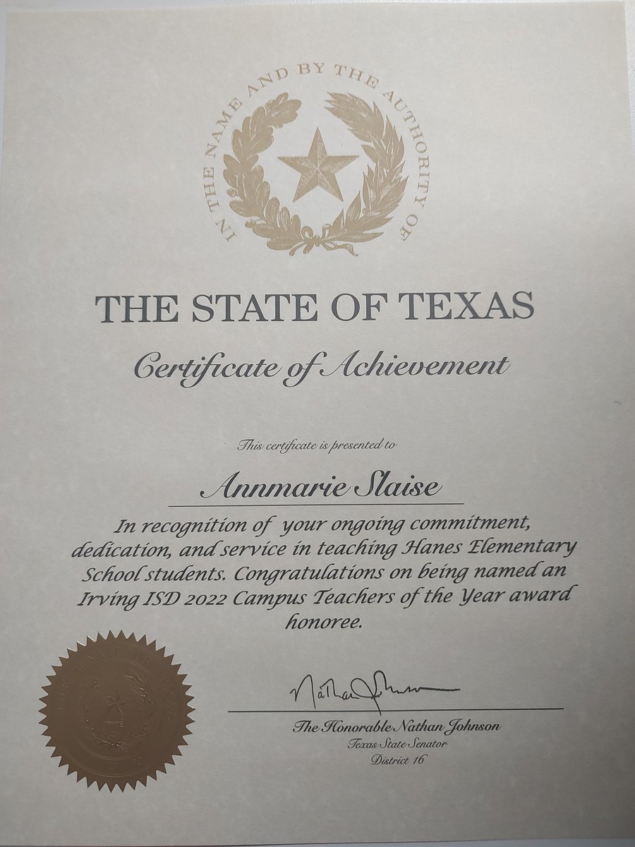 ASlaise's tweet photo. Honored. @ASlaise @WTHanes @BMacias2012 #TOY2022 https://t.co/7Rm3QmHQIW