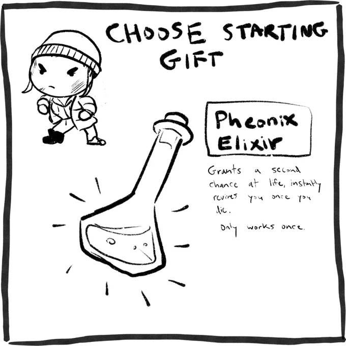 Vote split so I'm choosing hobo from the tie. Choose your starting gift! This item will help you on your adventure.

Vote below ⬇️ https://t.co/w1it3WJDqh 