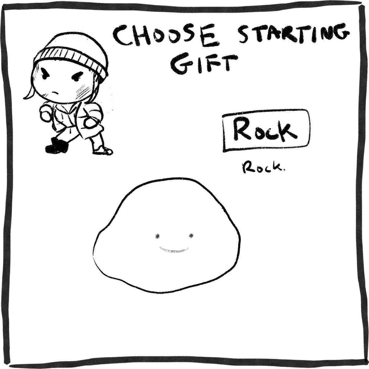 Vote split so I'm choosing hobo from the tie. Choose your starting gift! This item will help you on your adventure.

Vote below ⬇️ https://t.co/w1it3WJDqh 
