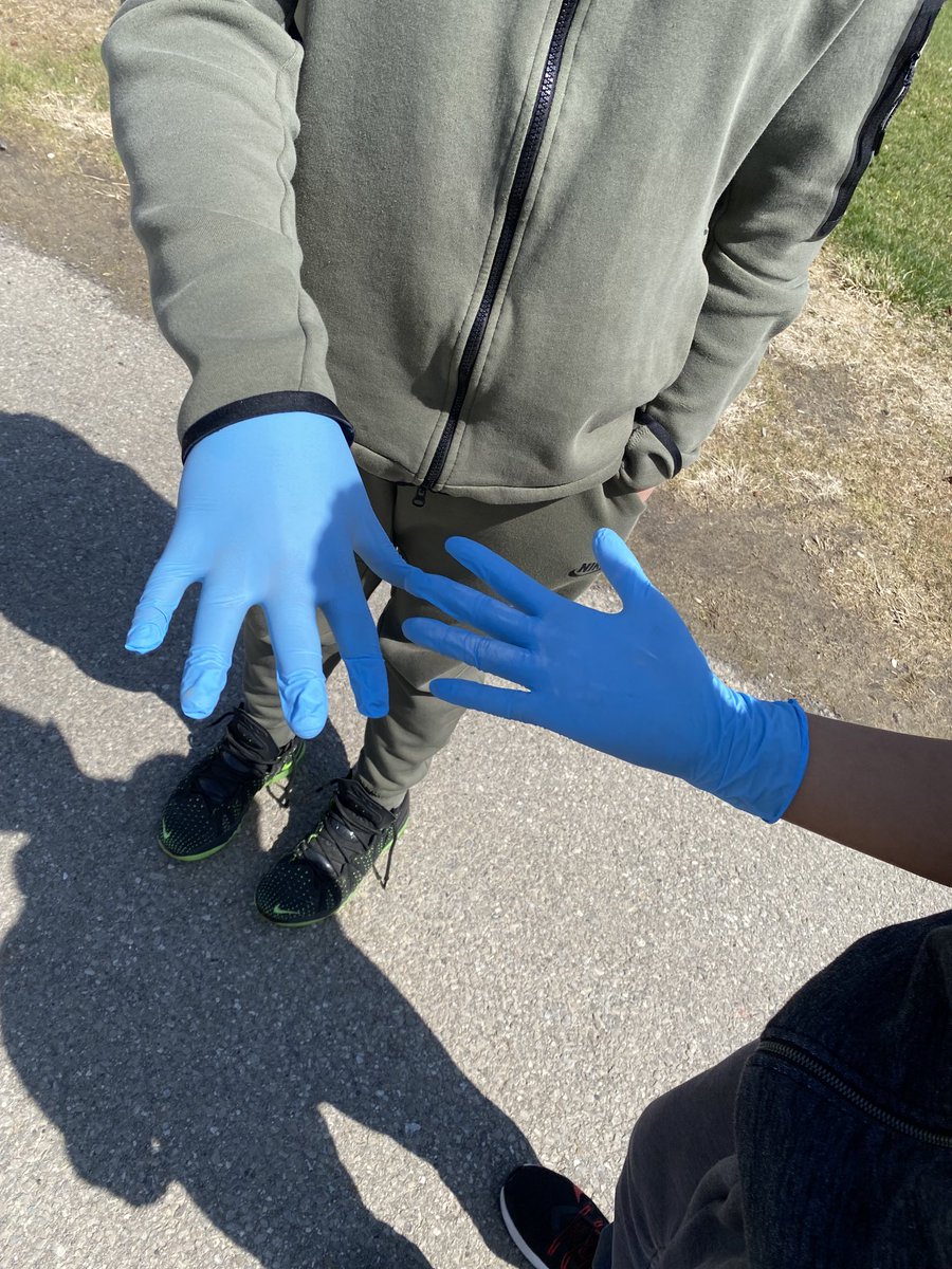 Last week we picked up trash in our school community. Every little bit helps. #ecoweek #doyourpart