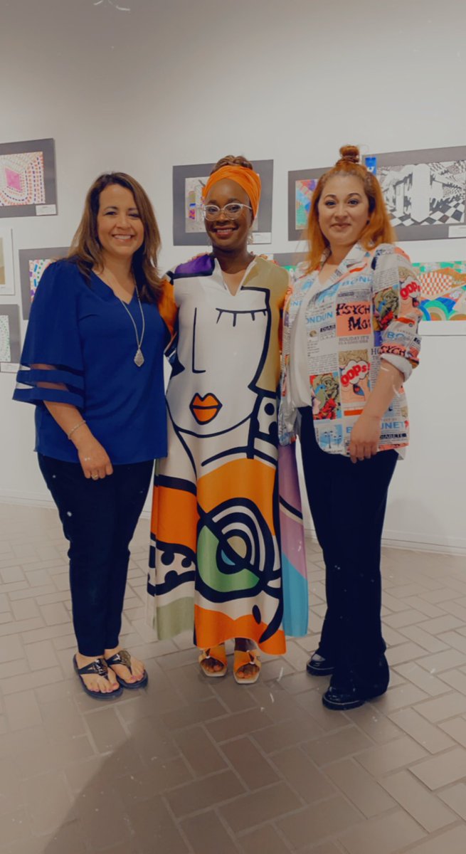 LizAAvila93's tweet photo. Middle School Art Show. Crockett did awesome.  Our art teachers did great job supporting our students artistic abilities!!! #crockettcolts @MaribelAranda12 @CrockettColts @ECISD_FineArts https://t.co/RbJwXiDQl4