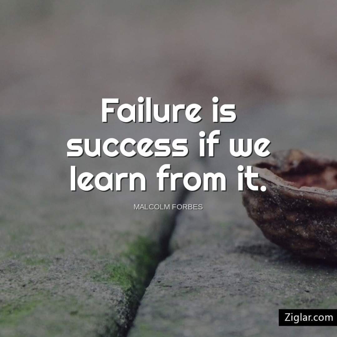DaniyanTony's tweet photo. There is no failure.  We either win or learn.

If you see life like this, then your life will be a lot easier. 
Don't be afraid to fail. Try, fail,  learn, become better.
The future belongs to the risk takers.

Good morning...!!! https://t.co/nqXFnJp7qV