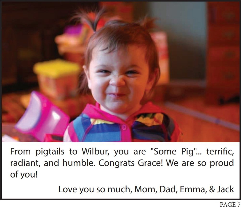Usually I post about my students, but tonight as a parent I am bursting with pride! Grace, you were terrific, radiant, humble and some pig! You did the hard work and tonight you shined! Congrats to the cast of Charlotte's Web!