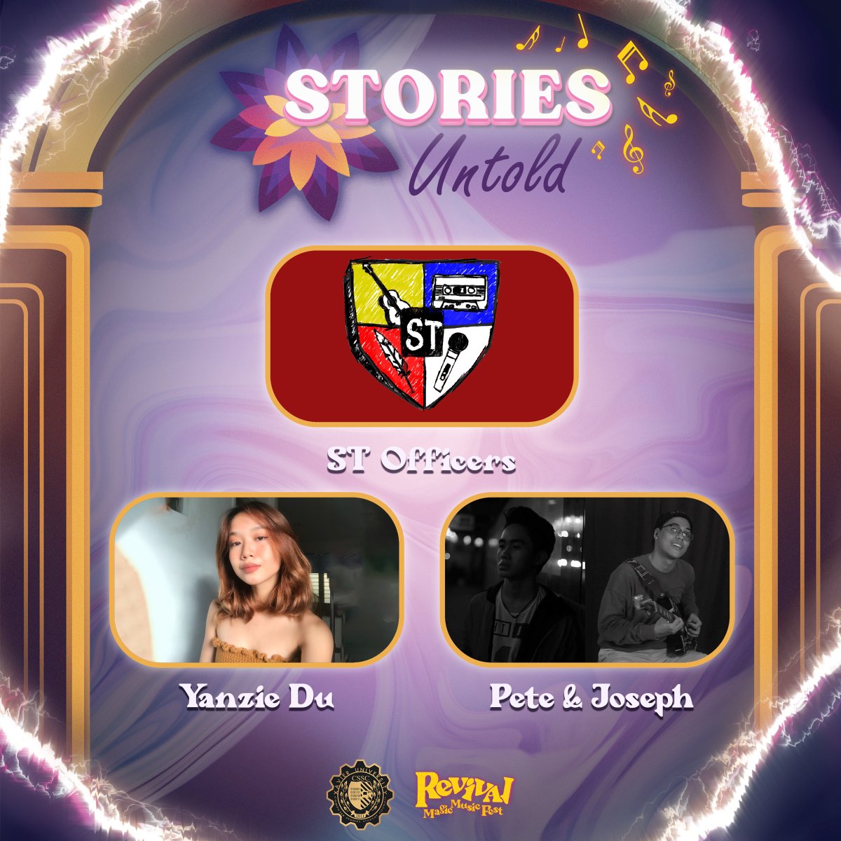 xucssc's tweet photo. Presenting to you once again! Xavier University - Ateneo de Cagayan Soundtable's finest!

ST Officers, Yanzie Du, Pete &amp; Joseph!

Stay tuned and watch them perform for us later @5 PM PST!!!

See you there!
#CSSC💙
#Wizard🧙‍♀️🧝‍♀️
#SaveTheDate https://t.co/qx8MgeJN2T