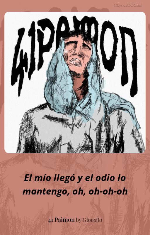 LyricsOOCbot's tweet photo. 41 Paimon by Gloosito https://t.co/0Qh25Xtqq5