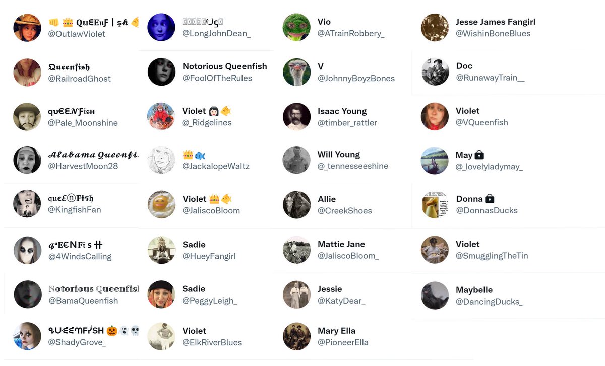 murphtracks's tweet photo. @karmaonesixone Renee Baum Griffin aka "Violet" Twitter account list.
Paste contains 110+ suspended accounts.
https://t.co/2SzOUXCEPA
#trackatroll #banevasion https://t.co/HmoW0CLwpy