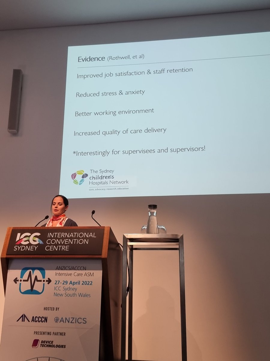 Benefits of clinical supervision , great insight by <a href="/DrMJansen/">Melanie Jansen</a>  #2022ASMSydney