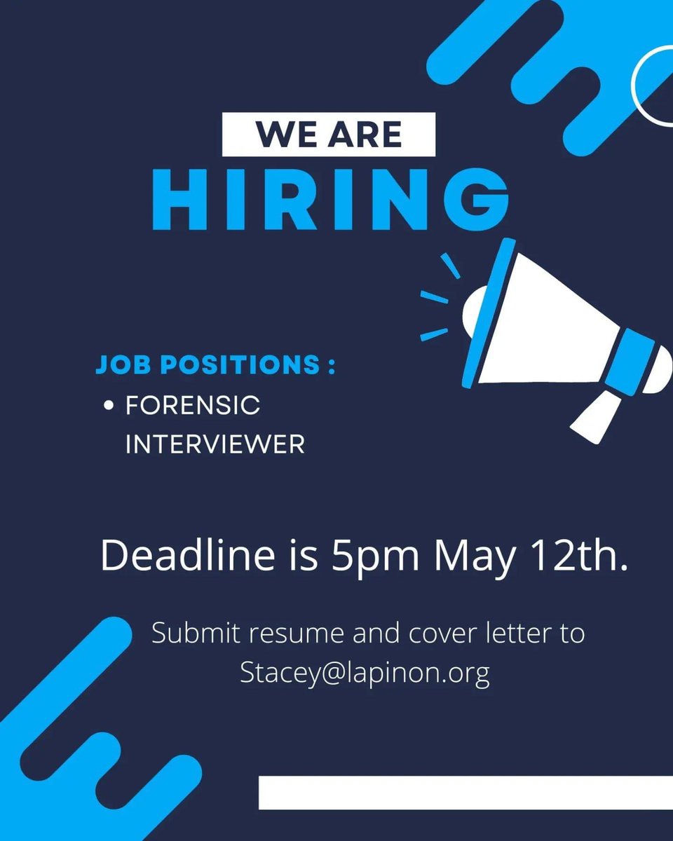 LaPinonSARS's tweet photo. 📢JOB ALERT 🚨 For more info DM us!!! Please send resume and cover letter to stacey@lapinon.org by Thursday May 12th at 5pm. https://t.co/XEt7C0R1wk