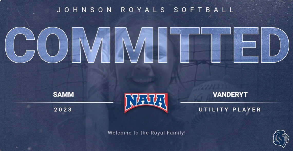 RytSamm's tweet photo. So blessed to announce that I have verbally committed to Johnson University to further my academic and athletic career! I am so excited to be a Royal! Thank you to all who have gotten me here, see ya soon Knoxville!💪💙🥎 https://t.co/3NvG2HRRoz