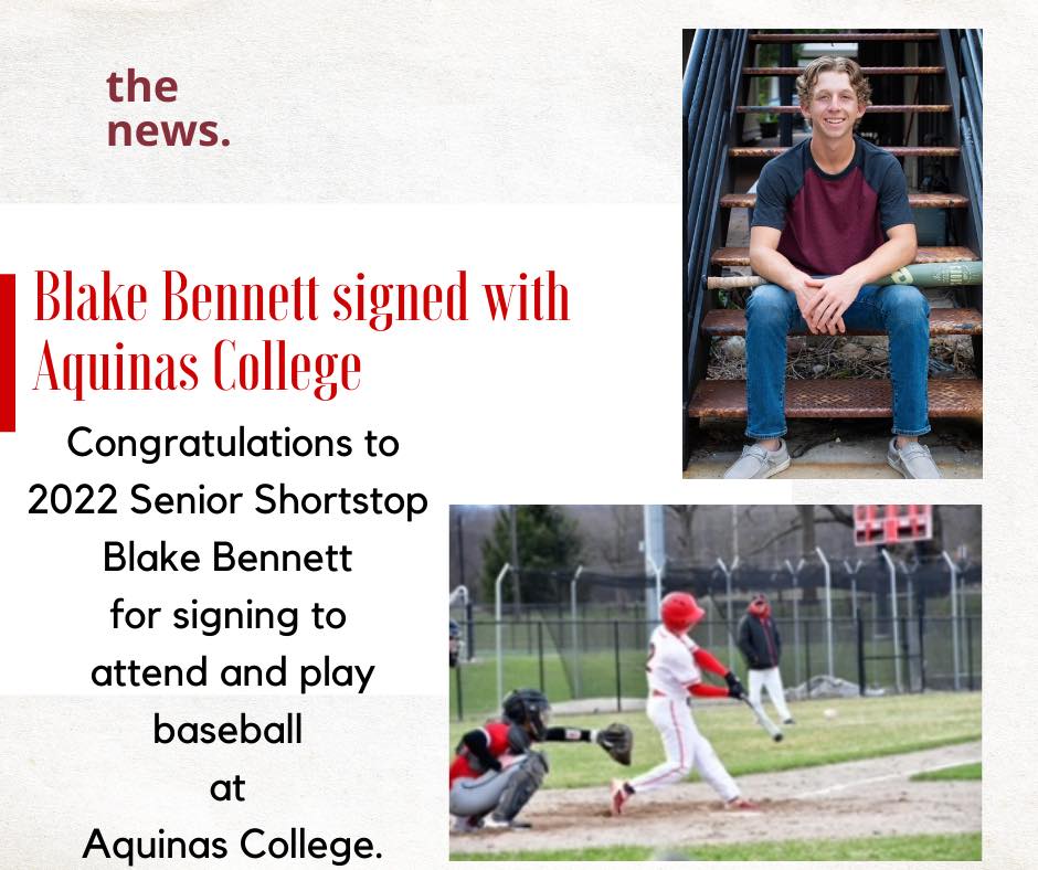 Congratulations to Great Lakes 18U Blake Bennett on signing his letter of intent to play baseball at Aquinas College!
<a href="/blakebenn02/">Blake Bennett</a> 
<a href="/AQBaseball/">Aquinas Baseball</a> 
<a href="/BaseballLowell/">Lowell Baseball</a>