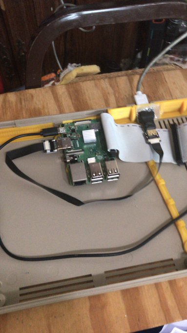 29thcenturycapt's tweet photo. “Video” port of my Bmc64 is complete, I'm quite amazed how
@Adafruit
made the pi zero hdmi adapter to work as a dedicated pass through adapter and the ability to make my own diy hdmi cable to make it happen. #commodore64 #bmc64 https://t.co/OYNfsnLYmd