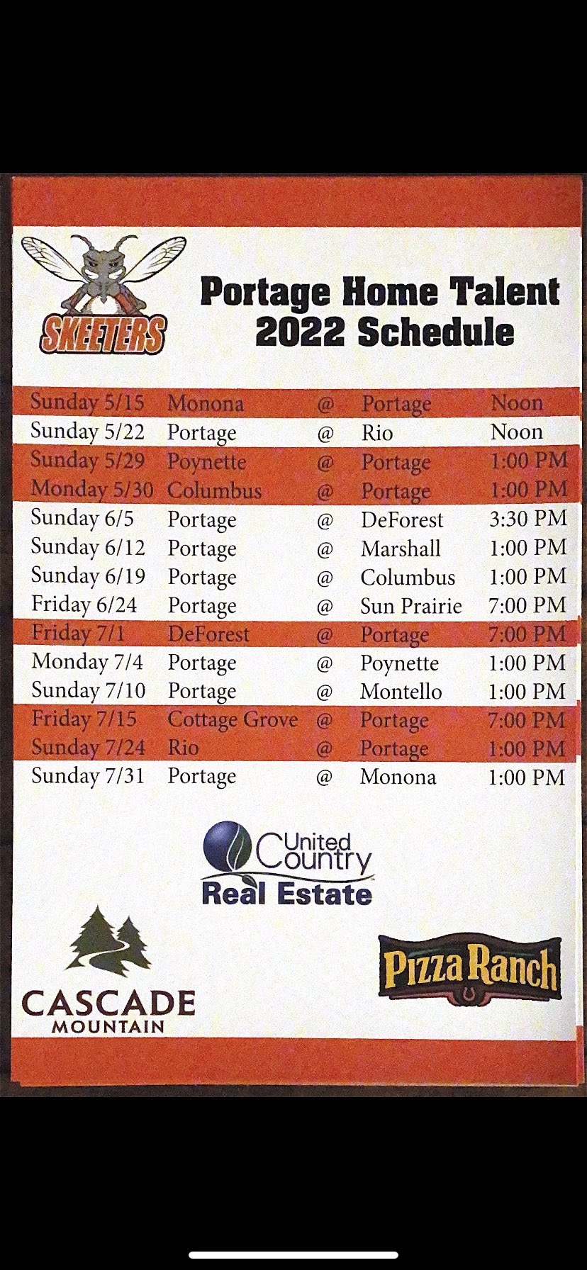 Portage Skeeters on Twitter "Your official 2022 Portage Skeeters
