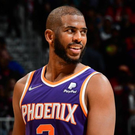 TheHoopCentral's tweet photo. Chris Paul tonight:

33 Points
8 Assists
5 Rebounds
100% FG

One of the best PGs of all-time. 🔥 https://t.co/hAjKMxY0ZM