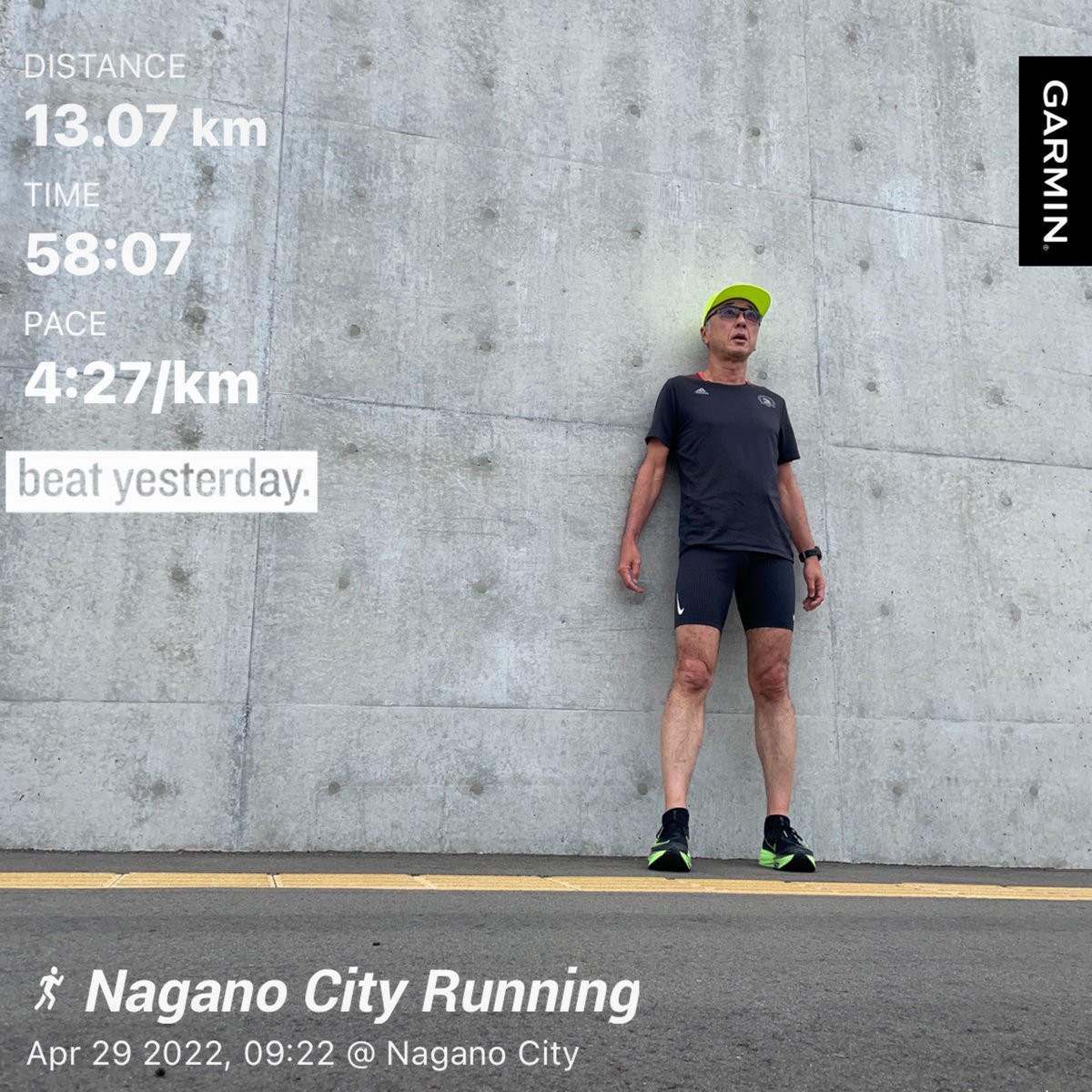 KWashizawa's tweet photo. #beatyesterday #garmin #finishSTRONG #BostonMarathon #善光寺 #長野県立美術館 #城山公園 #エコロジーコンペイブ #protein  #savas  #ご開帳 #回向柱 #fulc #fulcbase. #nike #alphafly #GW初日 https://t.co/Z0ZWdiz6uK