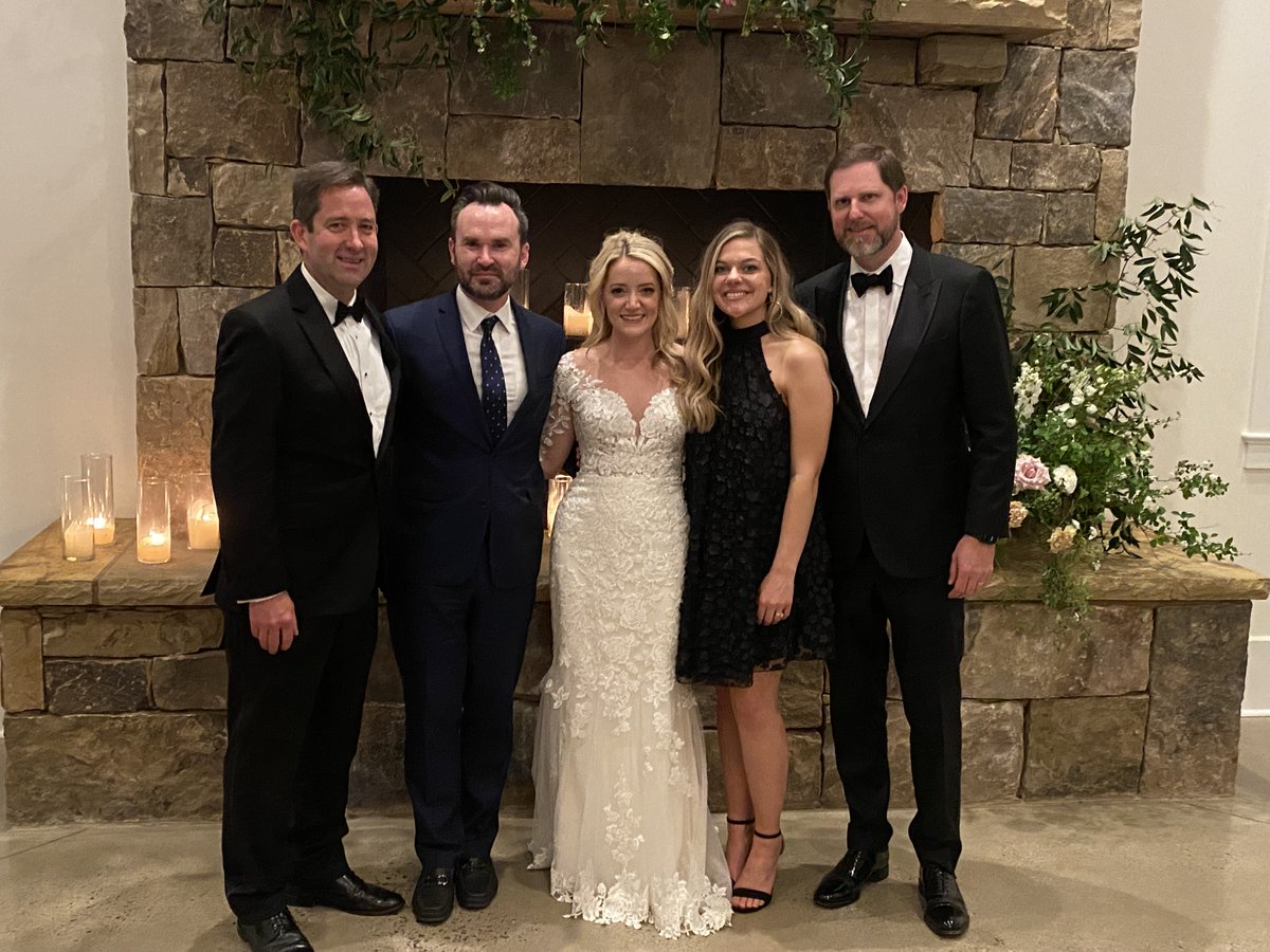 TeamAtBridge's tweet photo. Last Saturday, our team had the privilege of joining our own @MicahStockett as she married Clay Stockett in Knoxville, Tennessee.  We couldn’t be happier for both of them as they begin their new life together. Congratulations Stocketts! https://t.co/yeo3zdAvhp