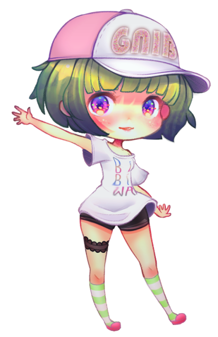 FlatchestedMaid's tweet image. Might as well do an art thread, and I'll add artworks + credits as needed.
Artworks are done by @toriaory. She also does a lot of my emotes. I'll probably re-use a lot of these in my streams when I redo a lot of stuff next year &lt;3
