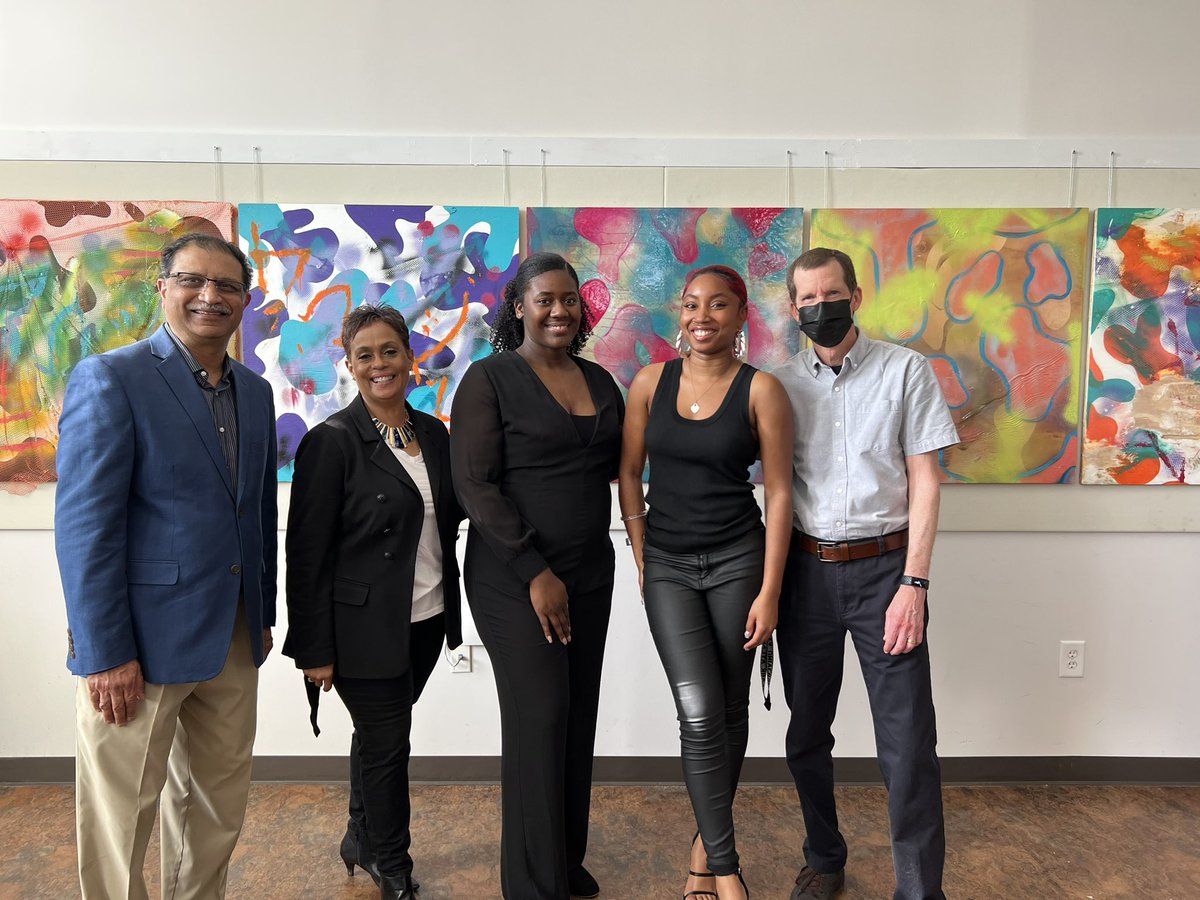 Capacity2Lead's tweet photo. A great day @CAU started with @MichaelEDyson challenging us to cultivate global consciousness. Preaching, teaching and inspiring- all while making us laugh! Wrapped up the day with our Sr. Art Exhibition. https://t.co/Wcyg0st2Pa