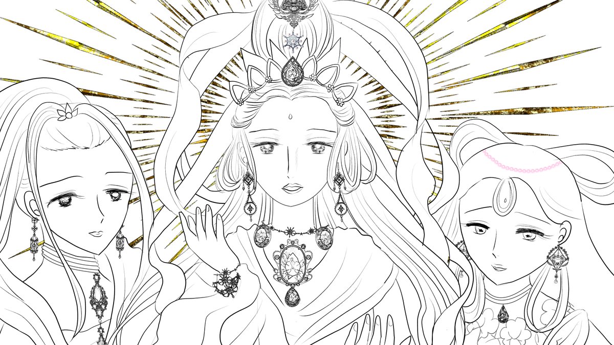 昨日描いた絵です( ゜Д゜)
恋の魔法とおまじない688-8ペン、イラストACさん素材ちびモブ会社員文字付分、福娘様昔話かぐや姫、宝石は全部ブラシです('◇')ゞ牡丹灯籠ペン入れ 