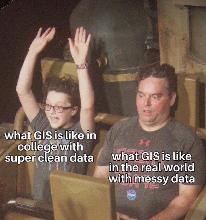 ahhh to be young, wild, and have perfectly formatted data again #mappymeme