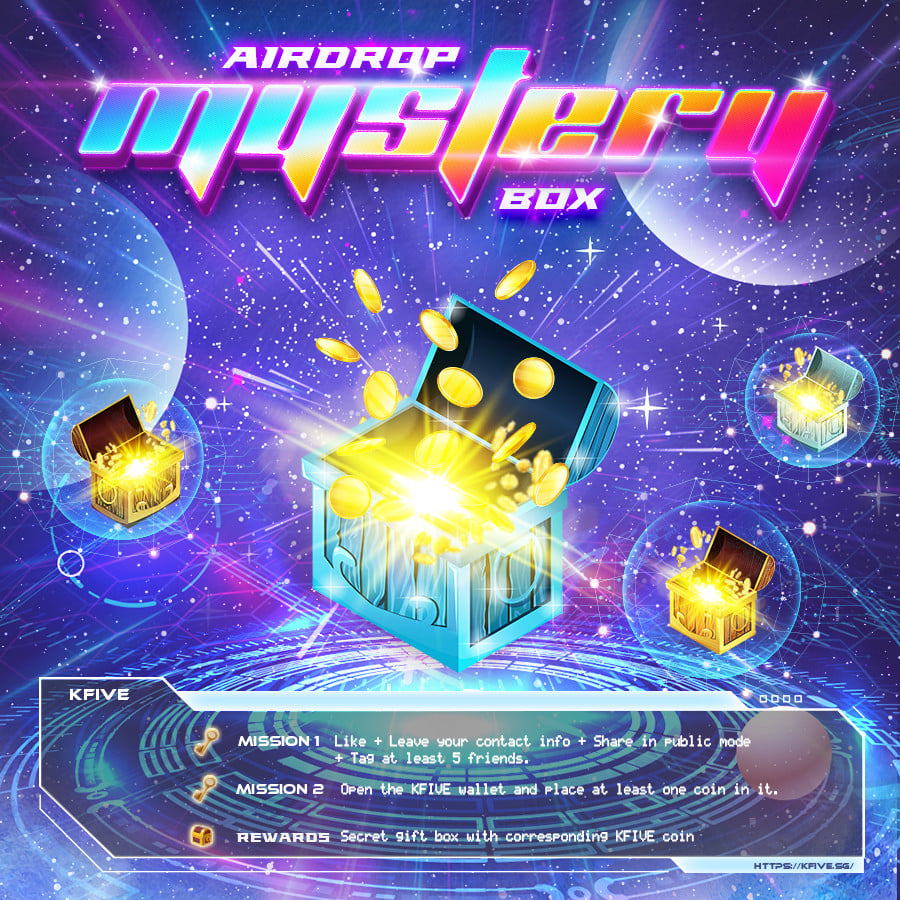 KFIVEToken's tweet photo. #KFIVE #MagicBox event will start on April 30th, 2022, and end on May 29th, 2022. There are only about 800 gift boxes, so everyone hurries up and joins in the fun to receive valuable gifts! https://t.co/EjDCL831kx