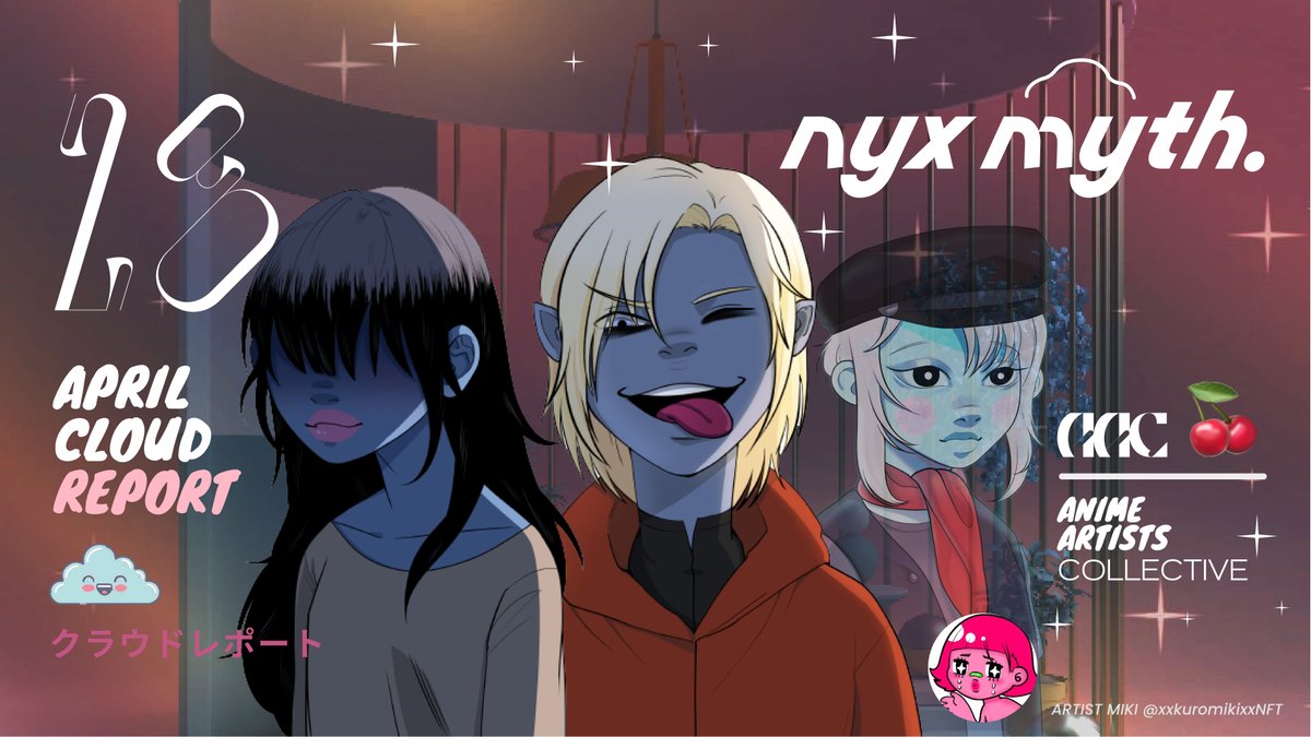 NyxMythStudio's tweet photo. GM,

Here is the April 28 Cloud Report!

We've seen 6 Anime artists join the Collective.
One artist joined the NYX team.

Looking for roles:
- Mod
- Fantasy novel editor
- WebFlow front-end dev
- Animal/Beast concept artist
- Background artist (anime)
- Legal counsel

1/ https://t.co/F91BdTw24X